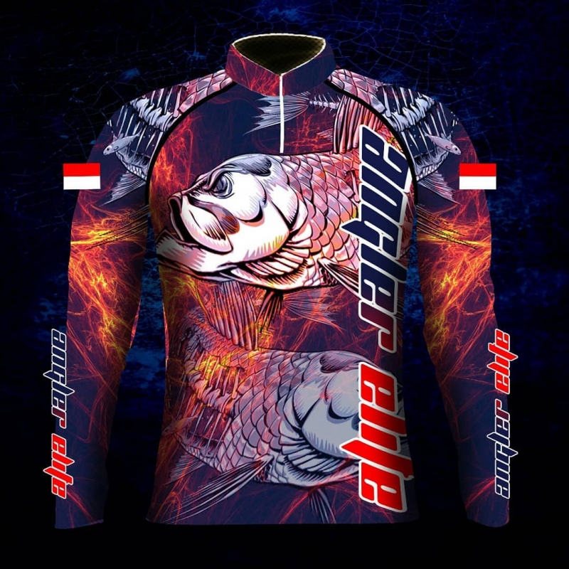 Jersey Mancing Dengan Style Fire Predator
Custom Jersey 